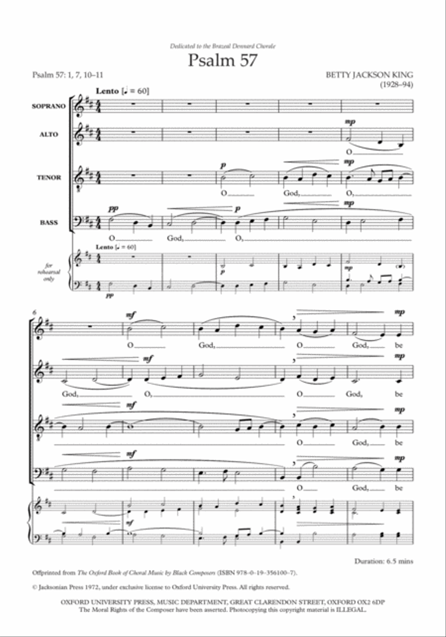 Psalm 57 4-Part scores gallery preview page 2
