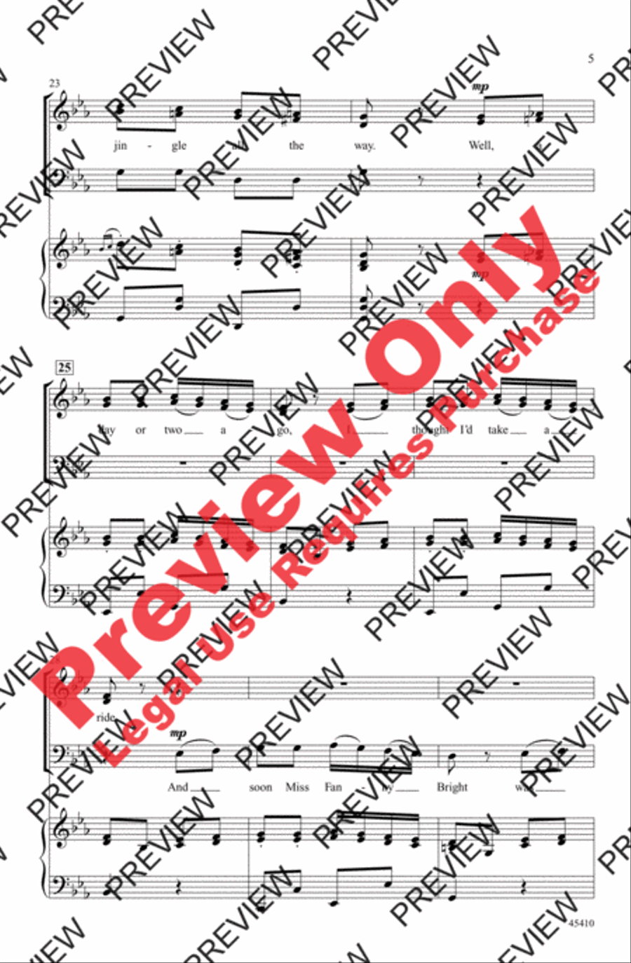 Jingle Bells Rondo 3-Part scores gallery preview page 5