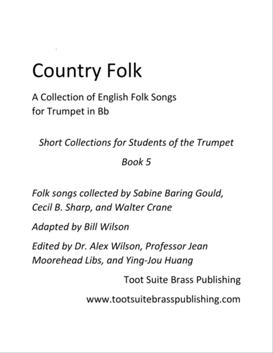 Country Folk Trumpet Solo scores gallery preview page 1