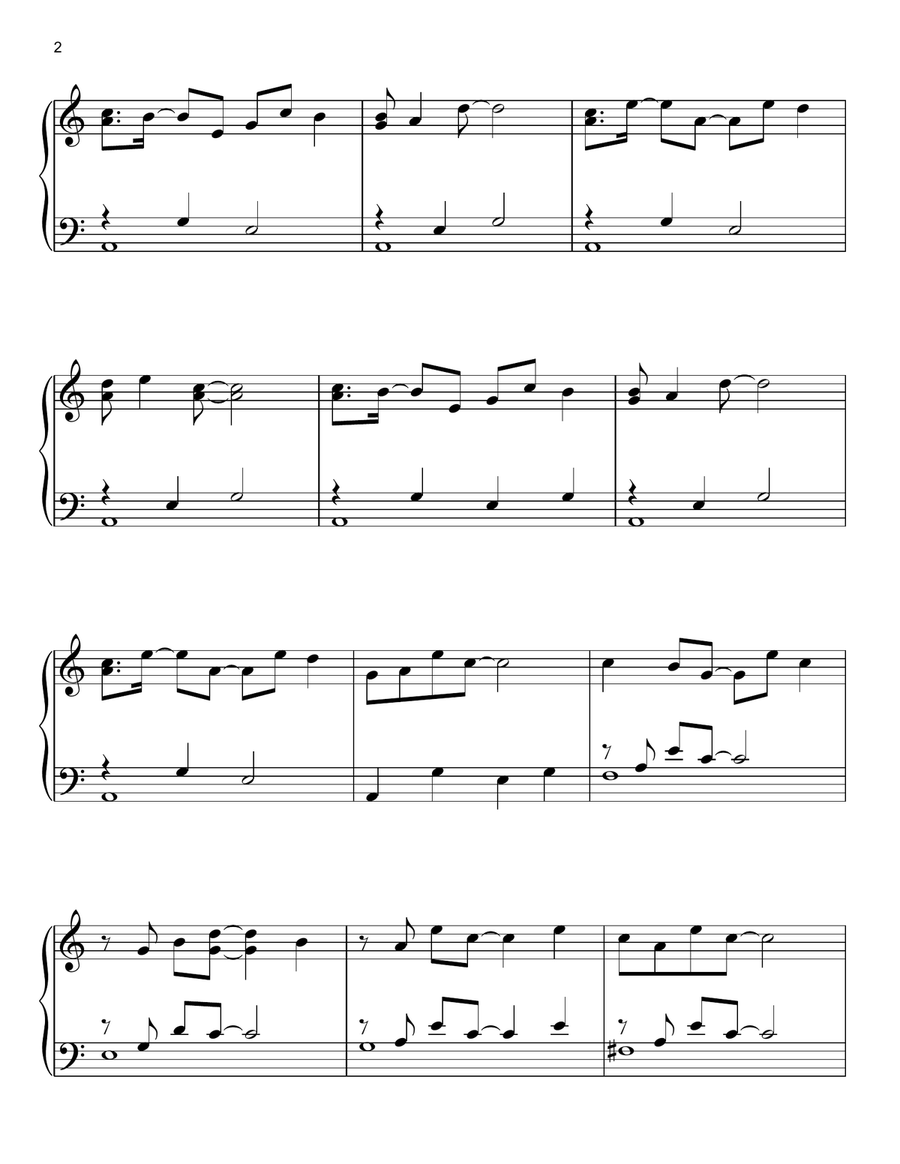 Living Mice (from Minecraft) Easy Piano scores gallery preview page 2