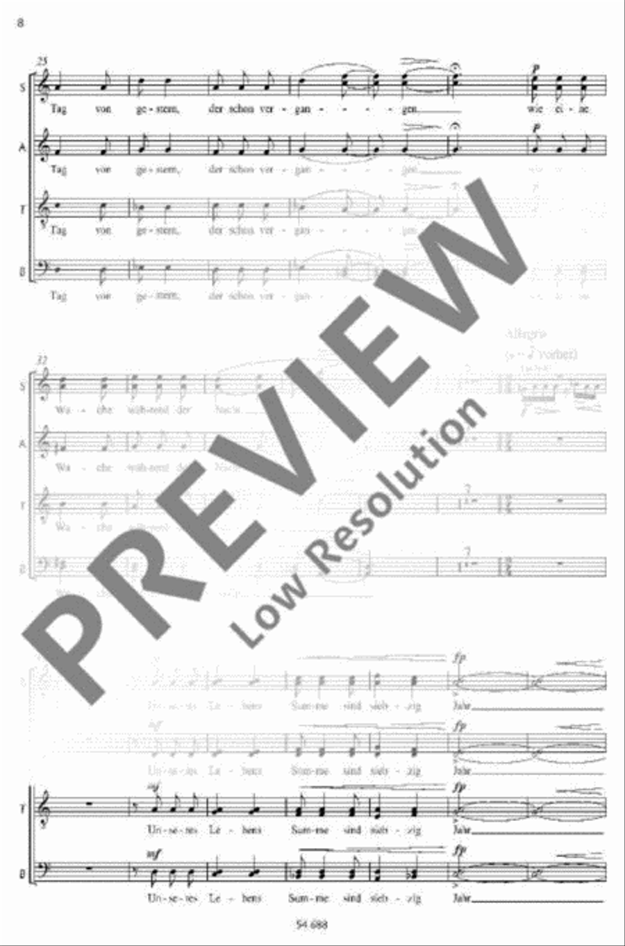 Dem König der Ewigkeit Mixed Choir scores gallery preview page 5