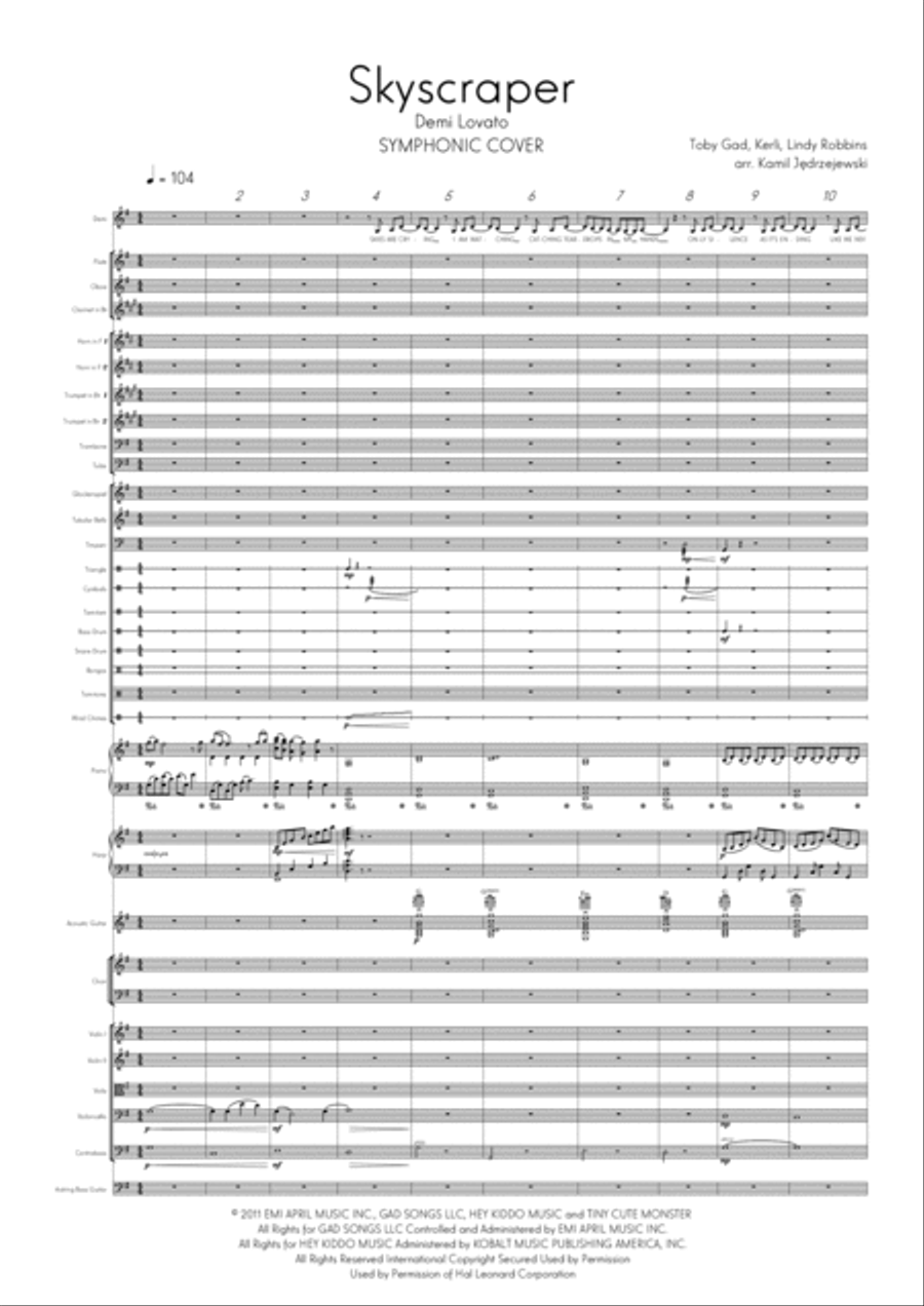 Skyscraper 4-Part scores gallery preview page 1