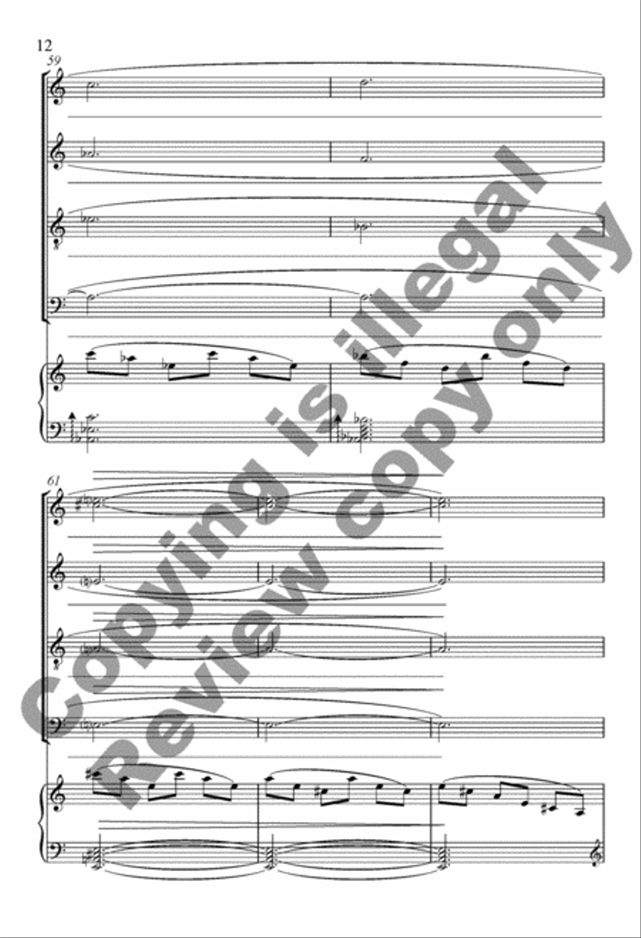 An Alleluia Flourish Divisi scores gallery preview page 12