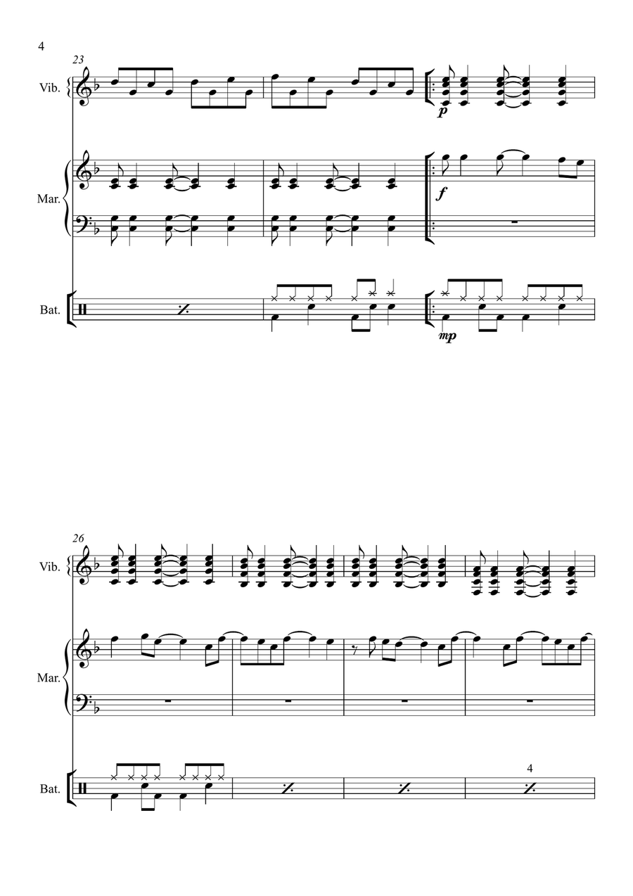 Sweet Child O' Mine Sweet Child O' Mine Percussion Ensemble scores gallery preview page 6