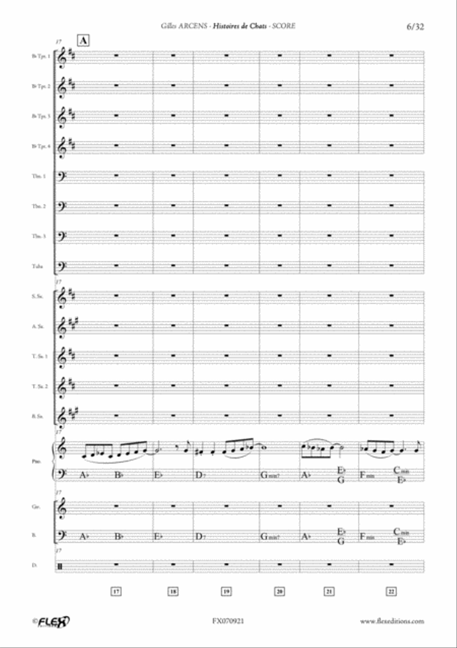 Histoires de Chats Big Band scores gallery preview page 6