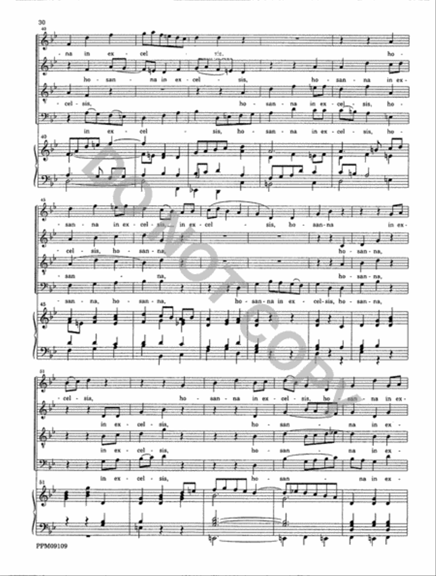 Missa Matris Dei 4-Part scores gallery preview page 31