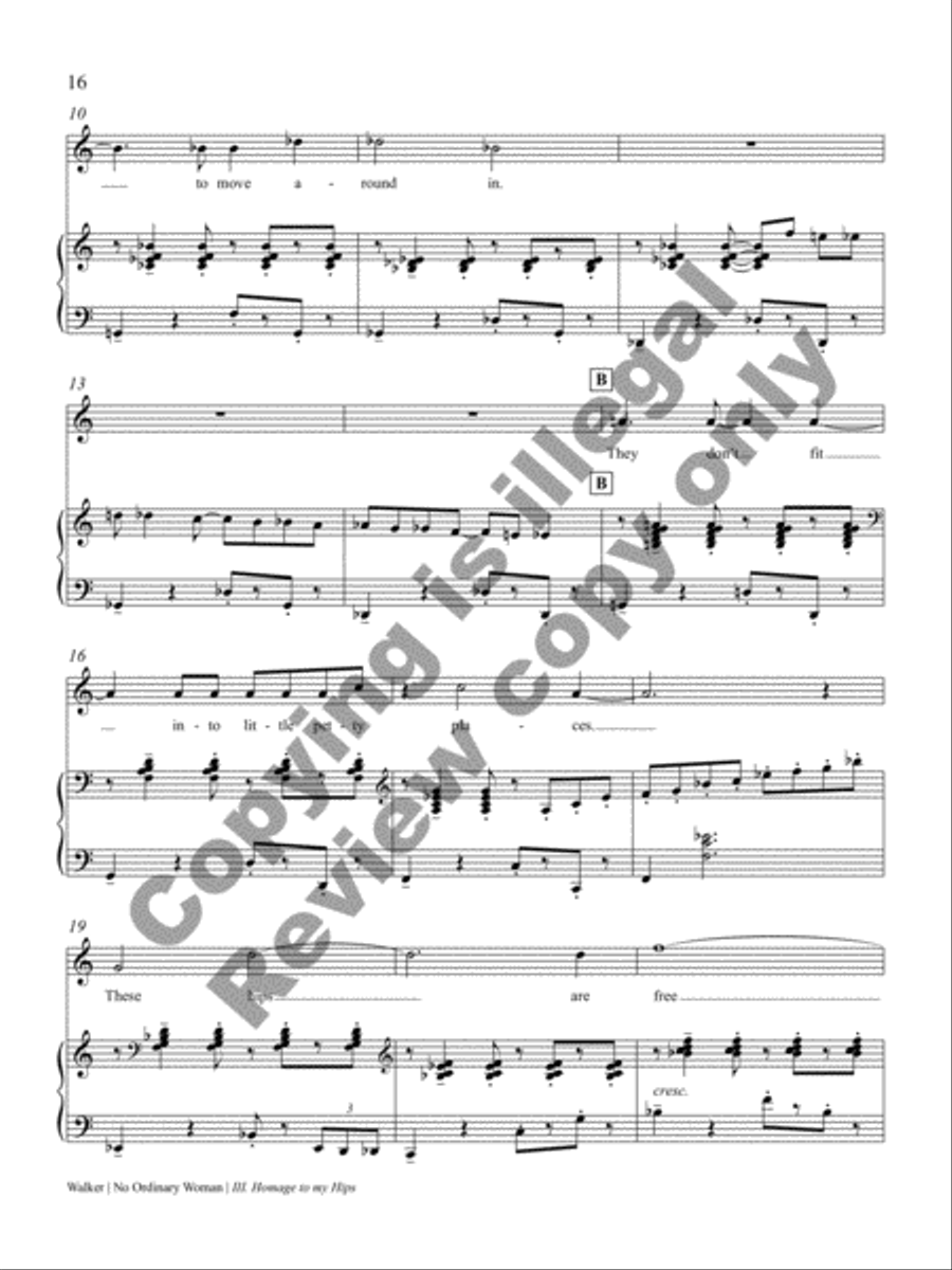 No Ordinary Woman! Soprano Voice scores gallery preview page 34