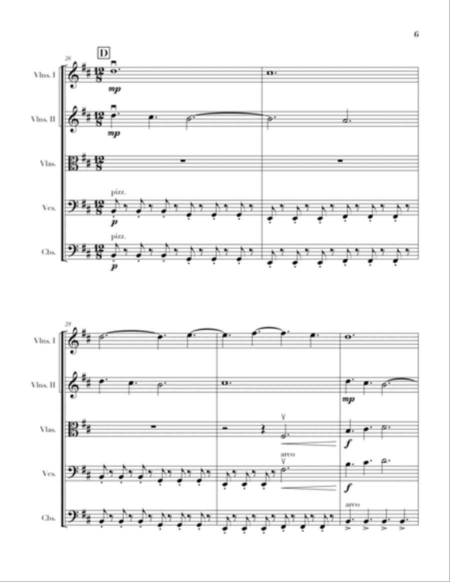 Dragonborn (skyrim Theme) String Orchestra scores gallery preview page 6