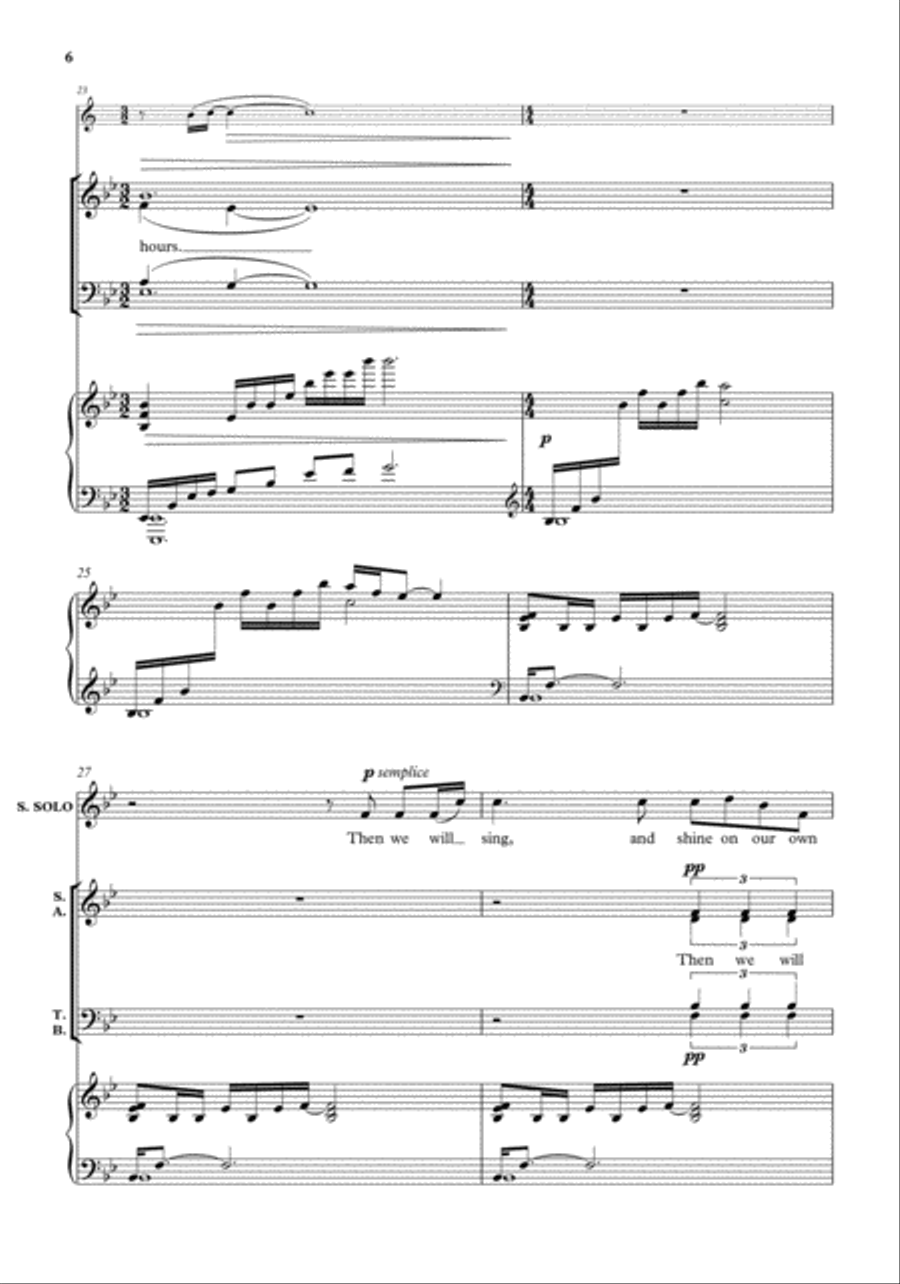 The shepherds sing 4-Part scores gallery preview page 6