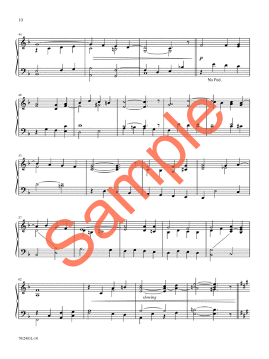 A Treasury of Hymns, Vol. 2 Organ Solo scores gallery preview page 9