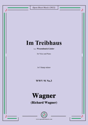 Book cover for R. Wagner-Im Treibhaus,in f sharp minor,WWV 91 No.3,from Wesendonck-Lieder