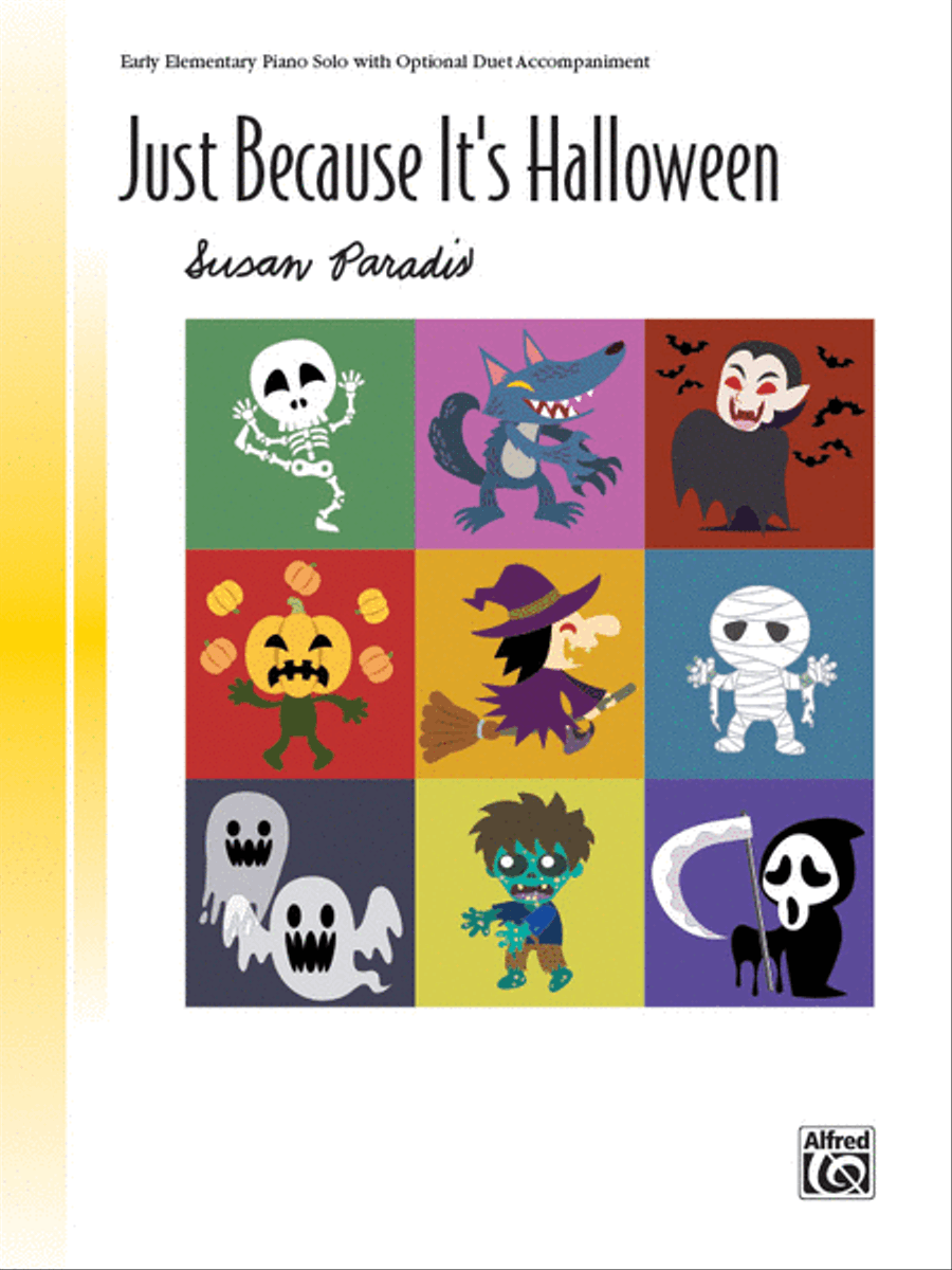Just Because It's Halloween Easy Piano scores gallery preview page 1
