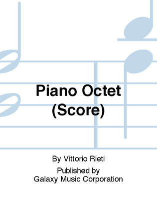 Book cover for Piano Octet (Score)