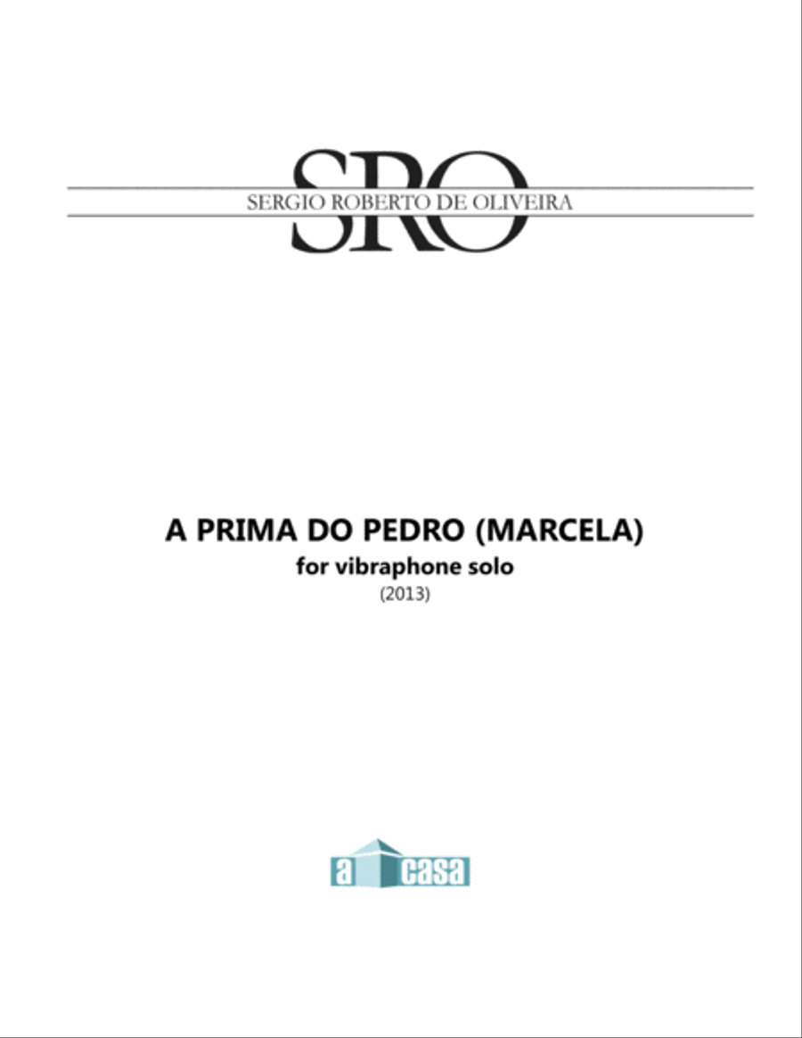 A Prima do Pedro (Marcela) Vibraphone scores gallery preview page 1