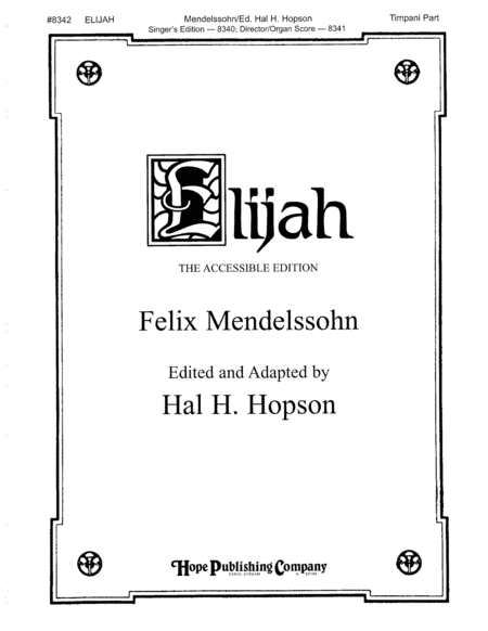 Elijah: the Accessible Edition