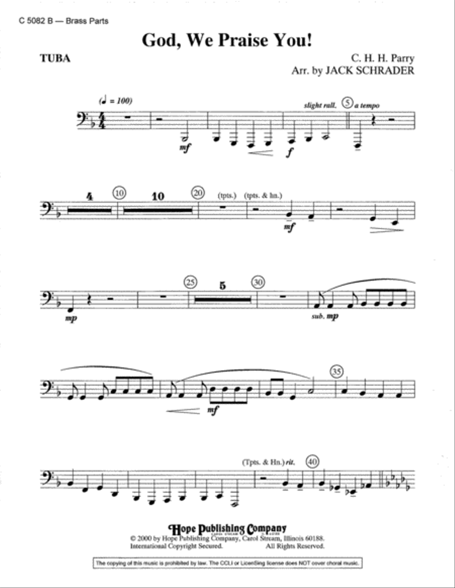 God, We Praise You! Choir scores gallery preview page 7