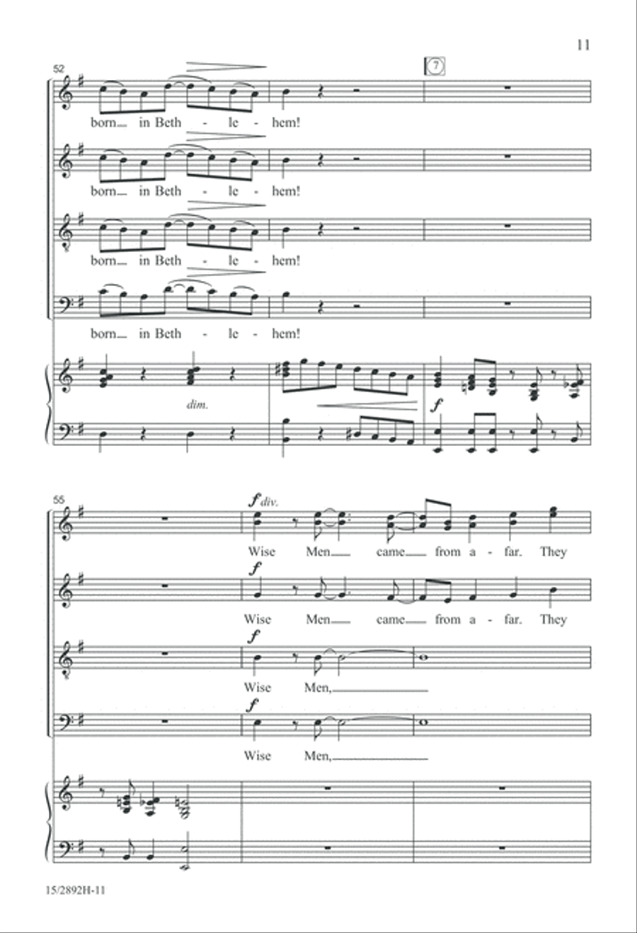 The Virgin Mary Had a Baby Boy 4-Part scores gallery preview page 12