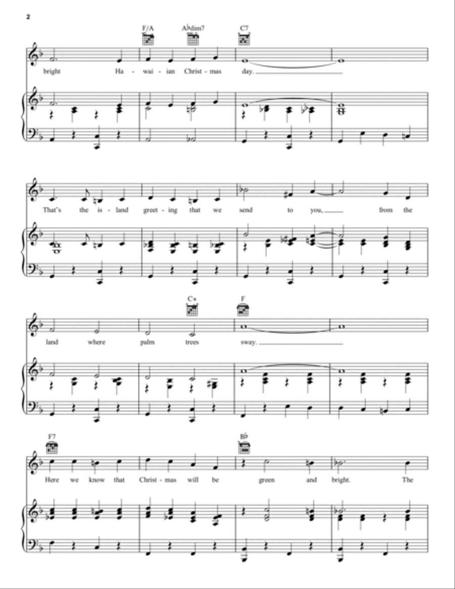 Mele Kalikimaka Guitar Digital Sheet Music Sheet Music Plus