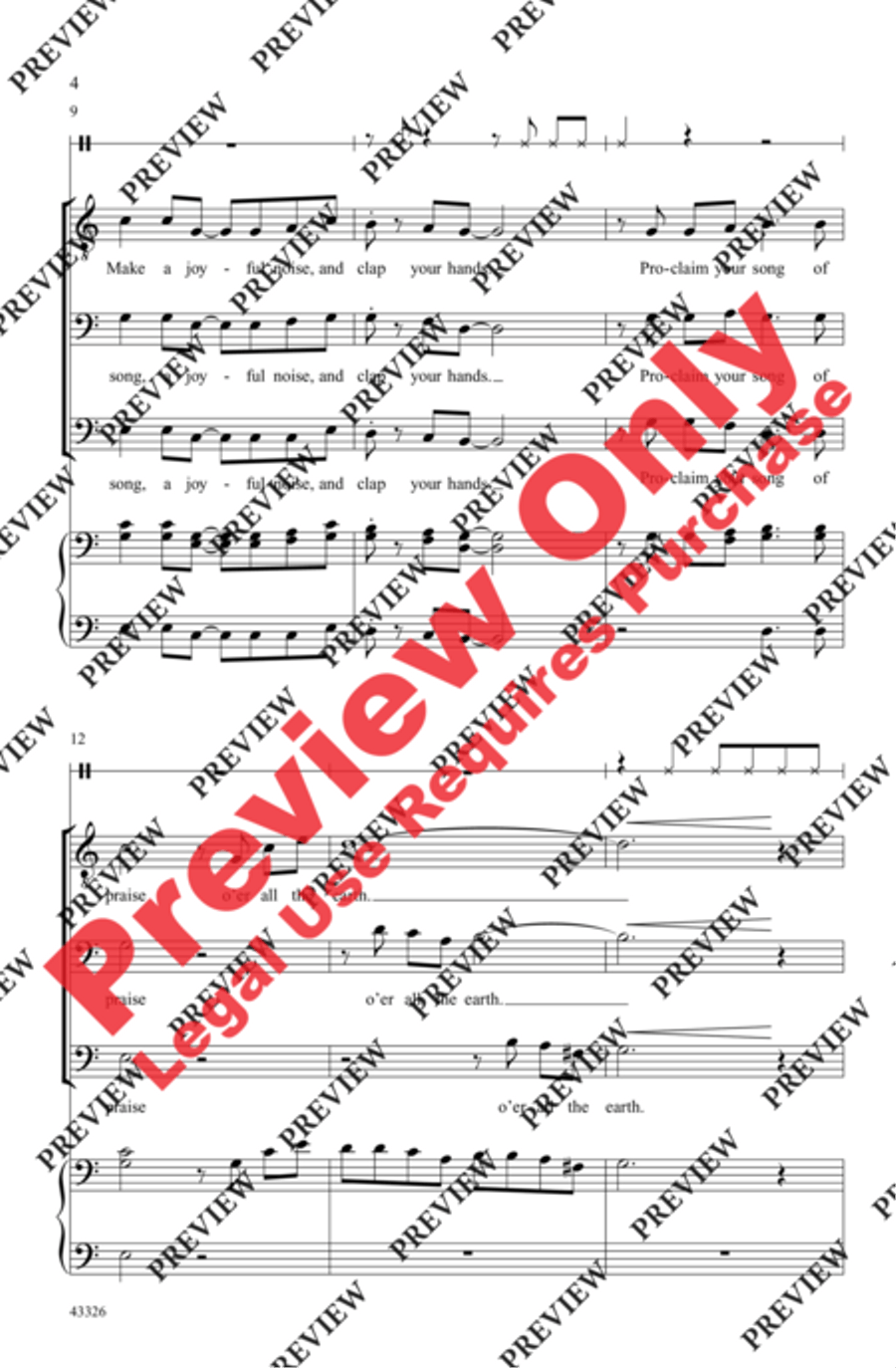 A Jubilant Song Men's Choir scores gallery preview page 4