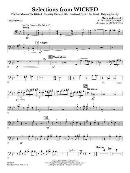 Selections from Wicked (arr. Jay Bocook) - Trombone 2