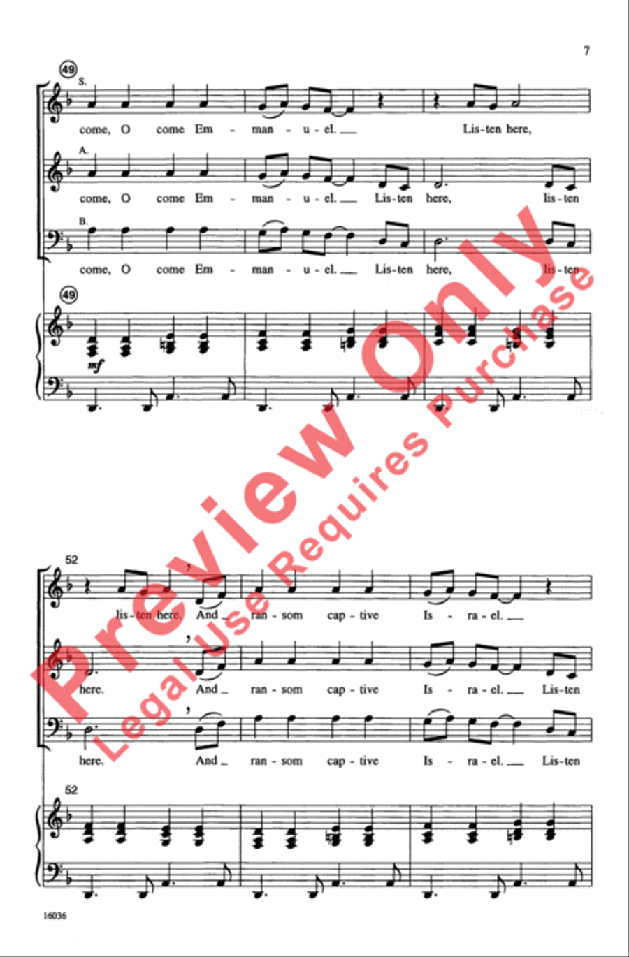 Listen Here, Listen Here Listen Here, Listen Here 3-Part scores gallery preview page 7