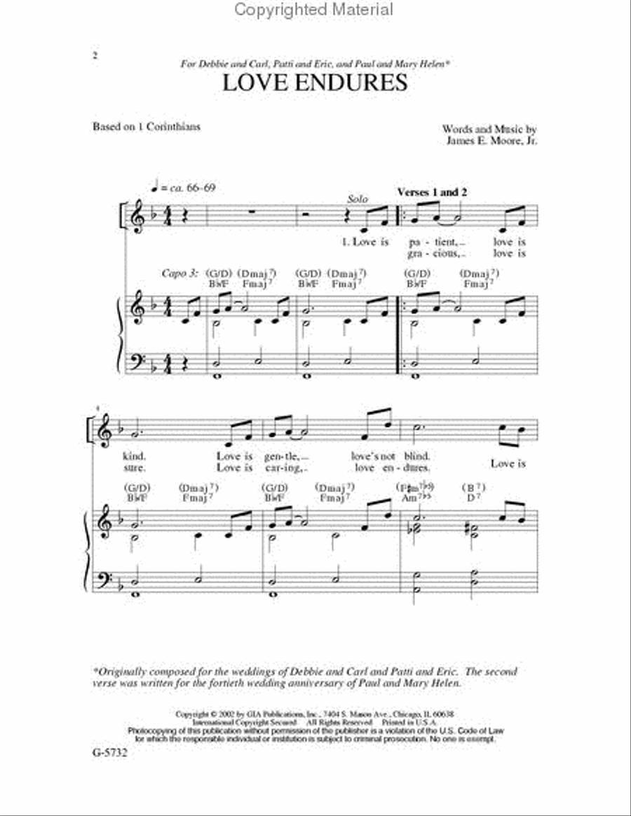 Love Endures Love Endures 4-Part scores gallery preview page 2