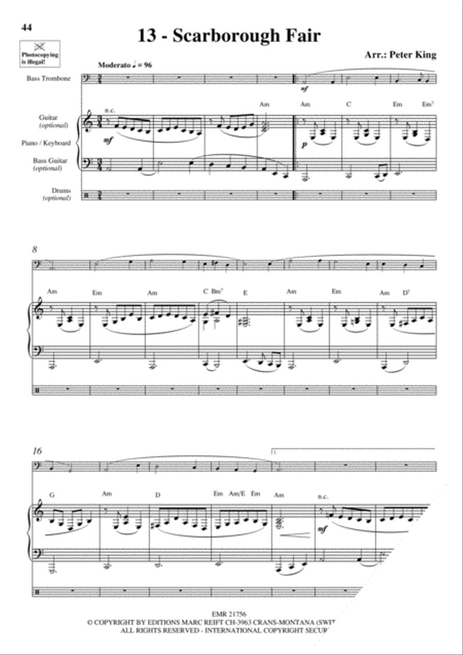 20 Celtic Hits Bass Trombone scores gallery preview page 15