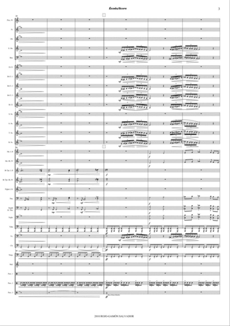 Éxodo Concert Band scores gallery preview page 6