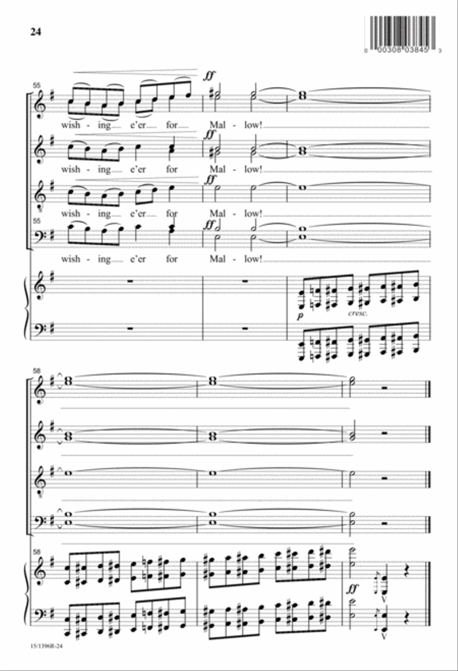 Three Irish Folk Songs Divisi scores gallery preview page 24