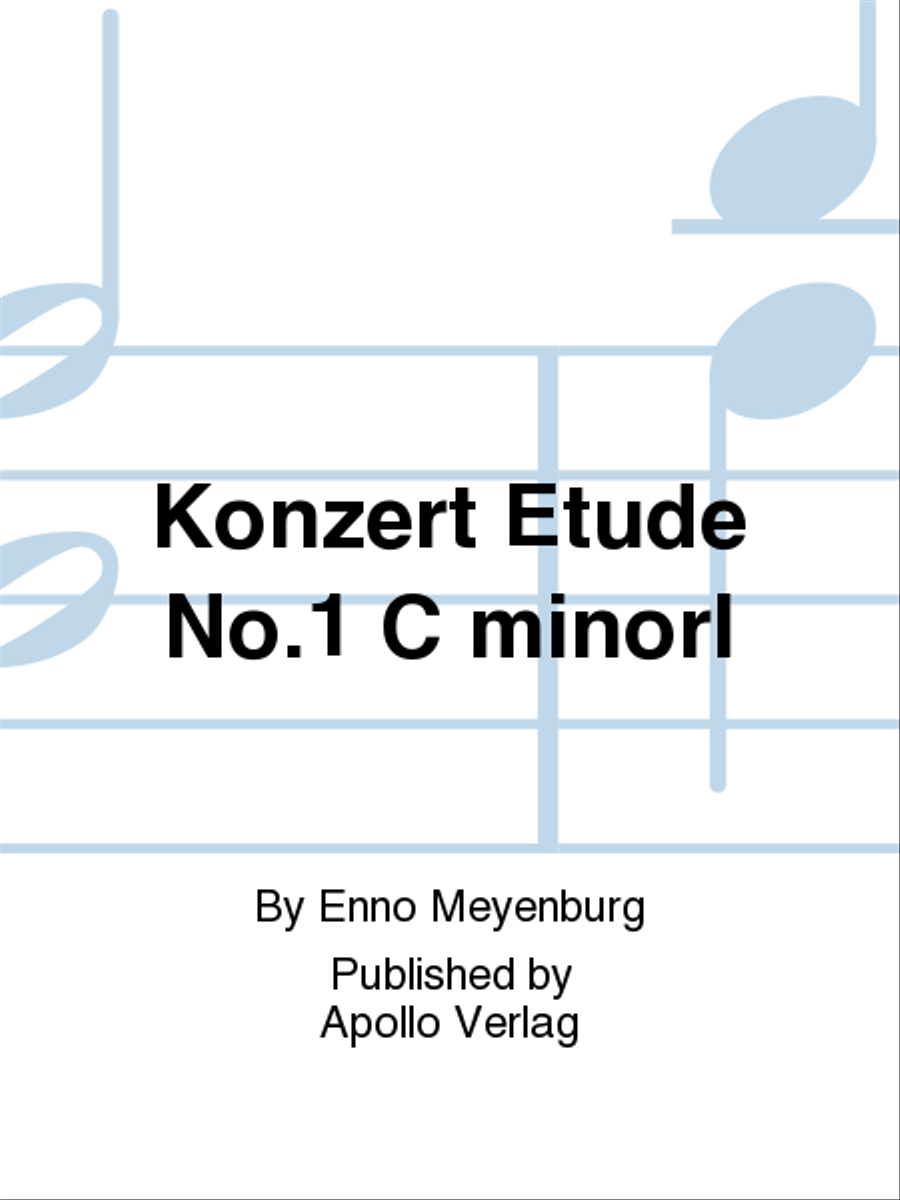 Konzert Etüde No.1 C minorl Accordion scores gallery preview page 1
