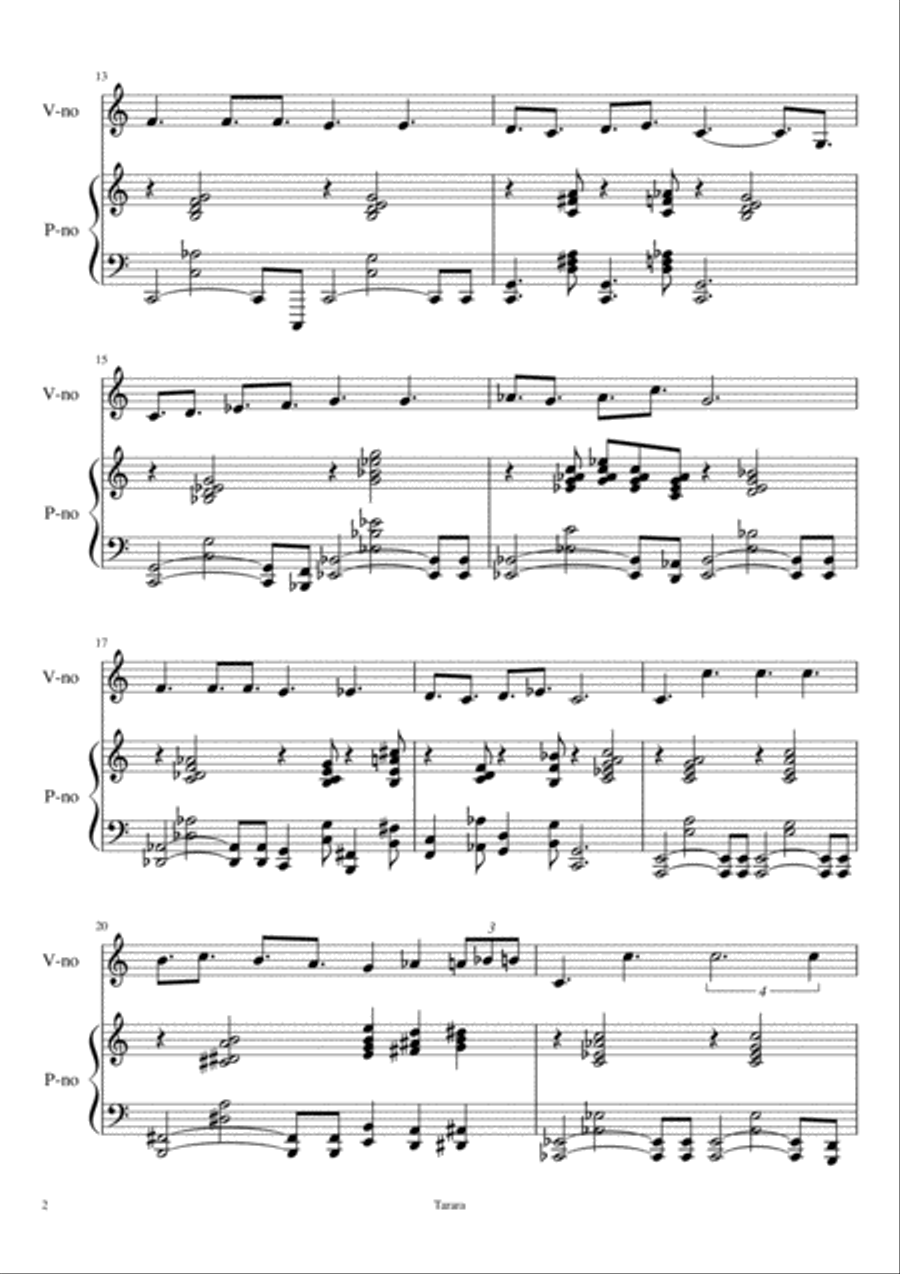 Hopeless Violin Solo scores gallery preview page 2