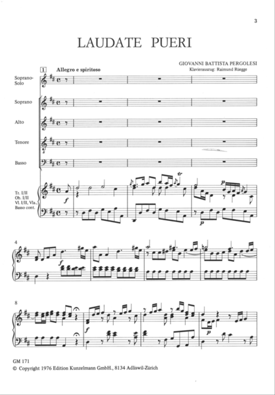 Laudate pueri (Psalm 112) Mixed Choir scores gallery preview page 2