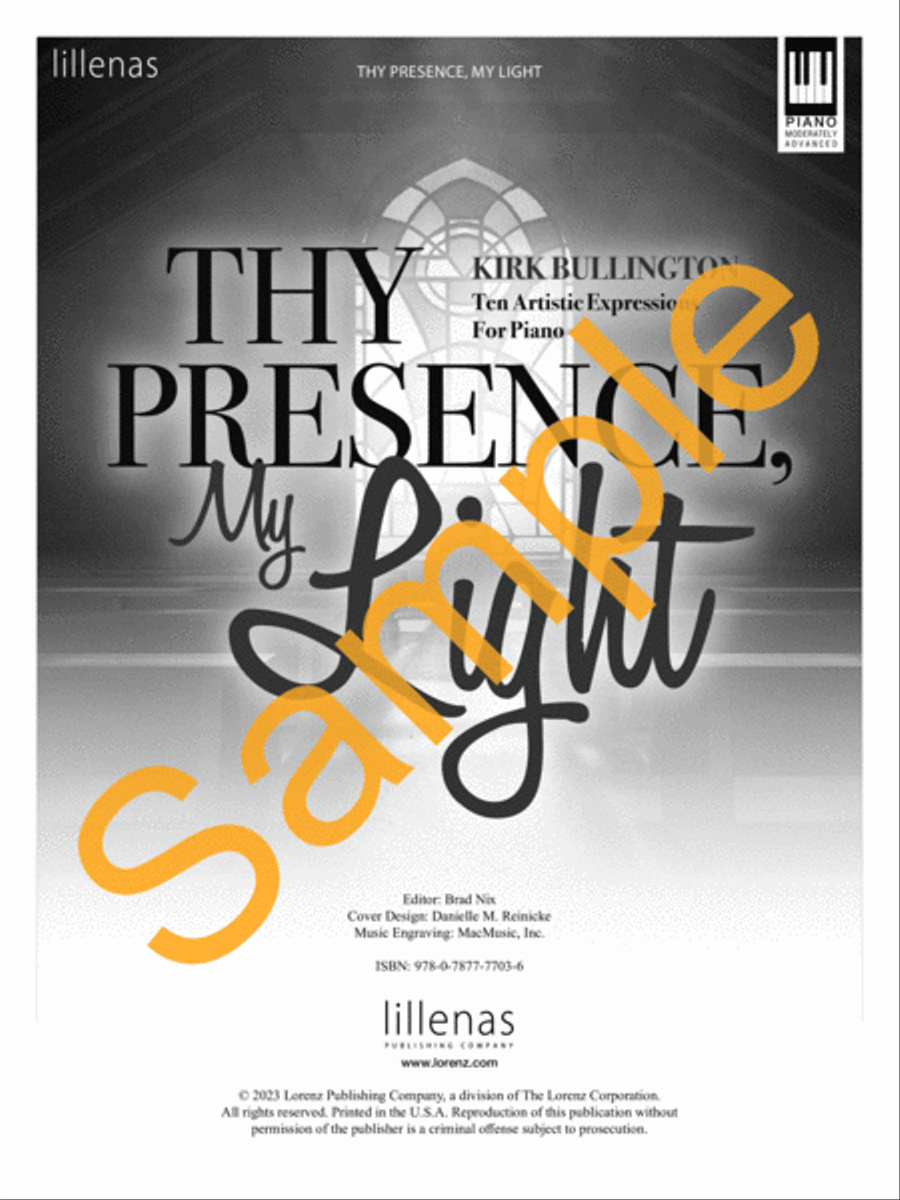 Thy Presence, My Light Piano Solo scores gallery preview page 2