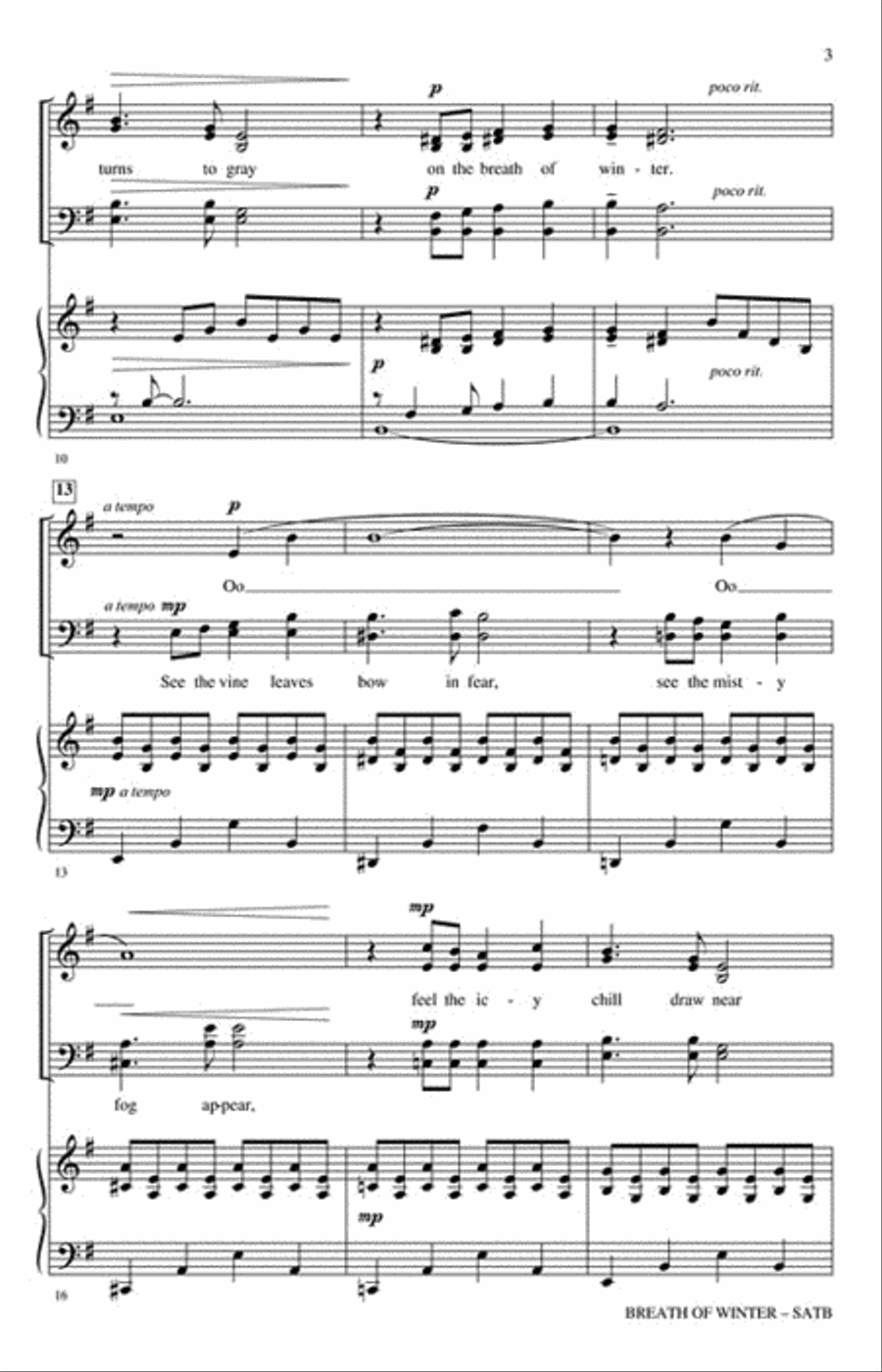 Breath of Winter 4-Part scores gallery preview page 3
