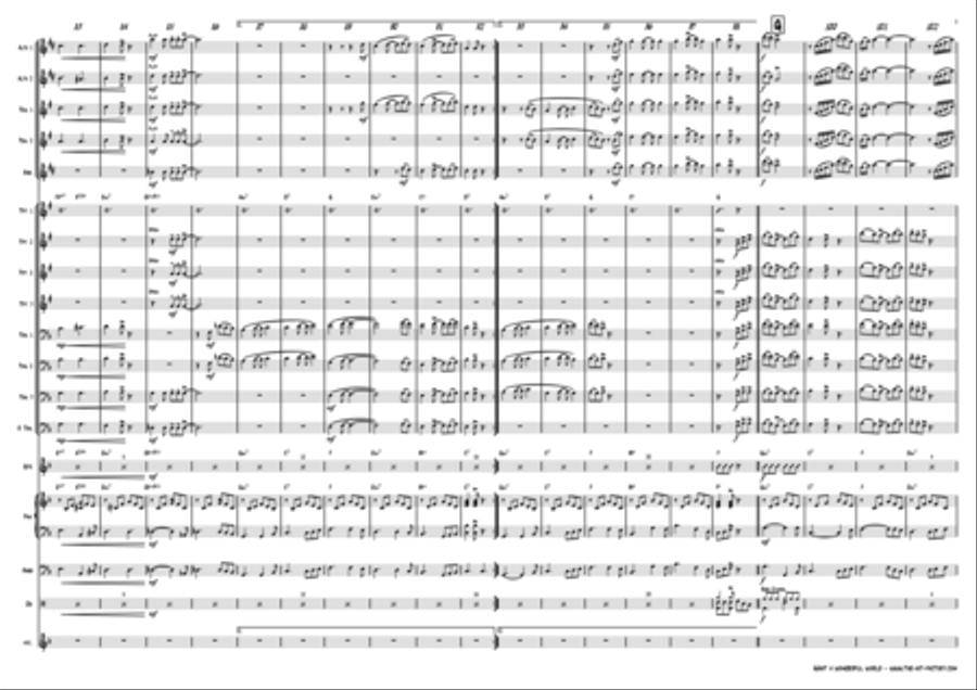 What A Wonderful World Jazz Ensemble scores gallery preview page 5