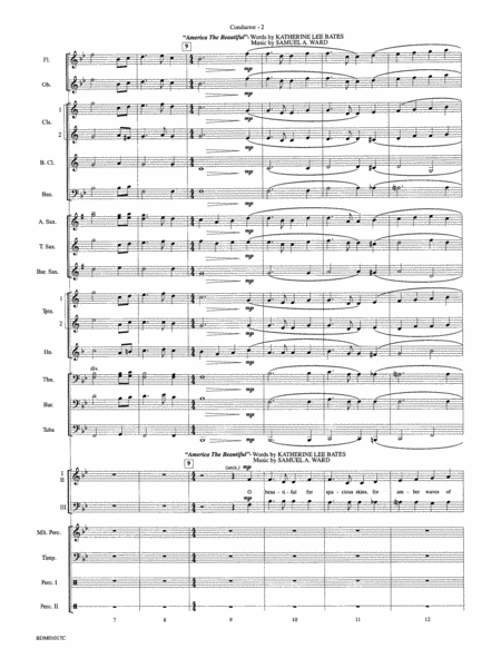 An American Celebration (for Band and Choir): Score