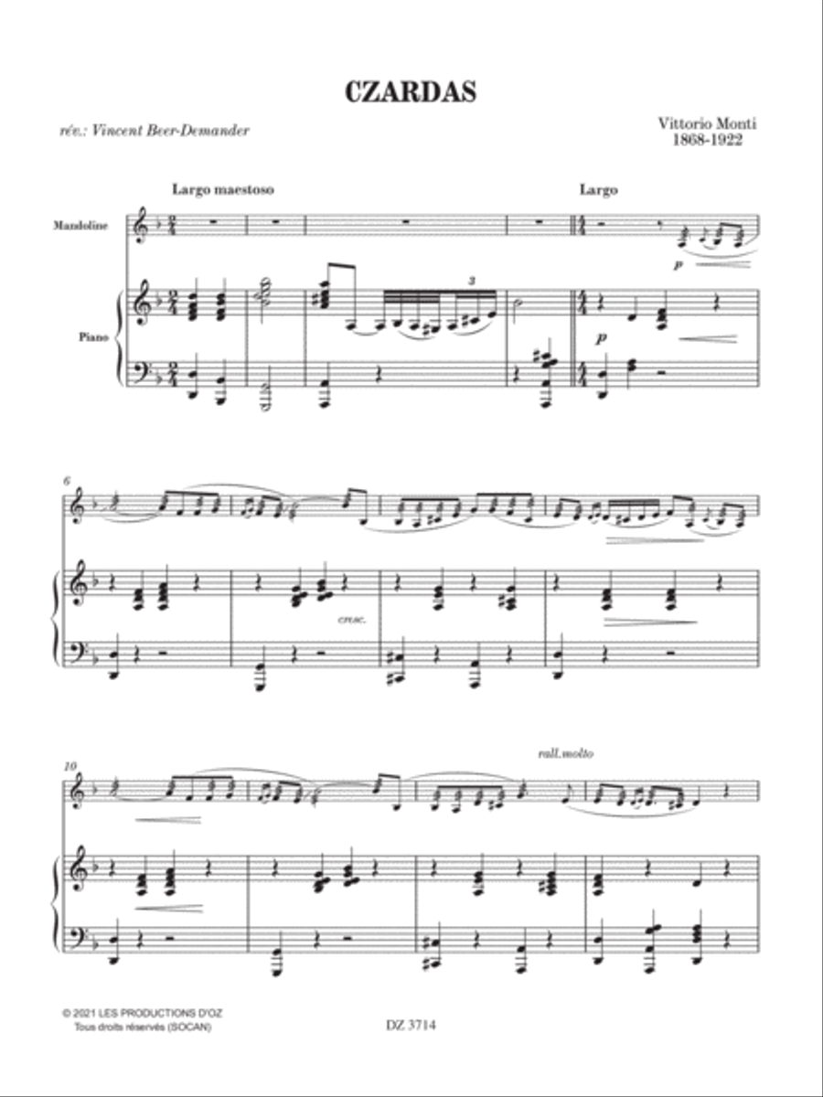 Czardas Piano Accompaniment scores gallery preview page 3