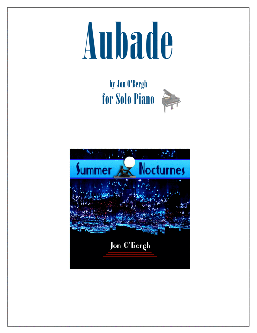 Aubade -- A Hymn to Dawn Aubade -- A Hymn to Dawn Piano Solo scores gallery preview page 1