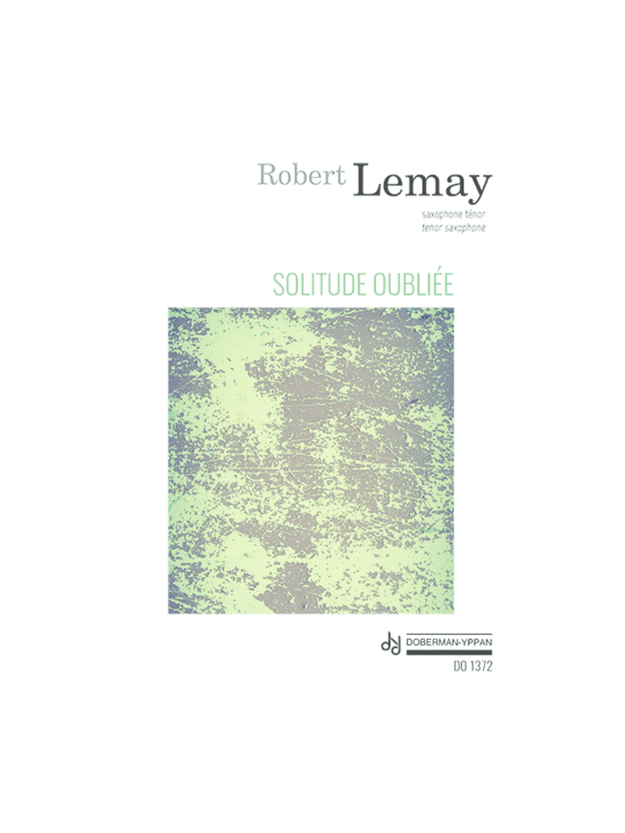 Solitude oubliée Tenor Saxophone scores gallery preview page 1
