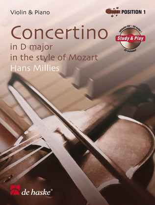Book cover for Concertino in D major in the style of Mozart