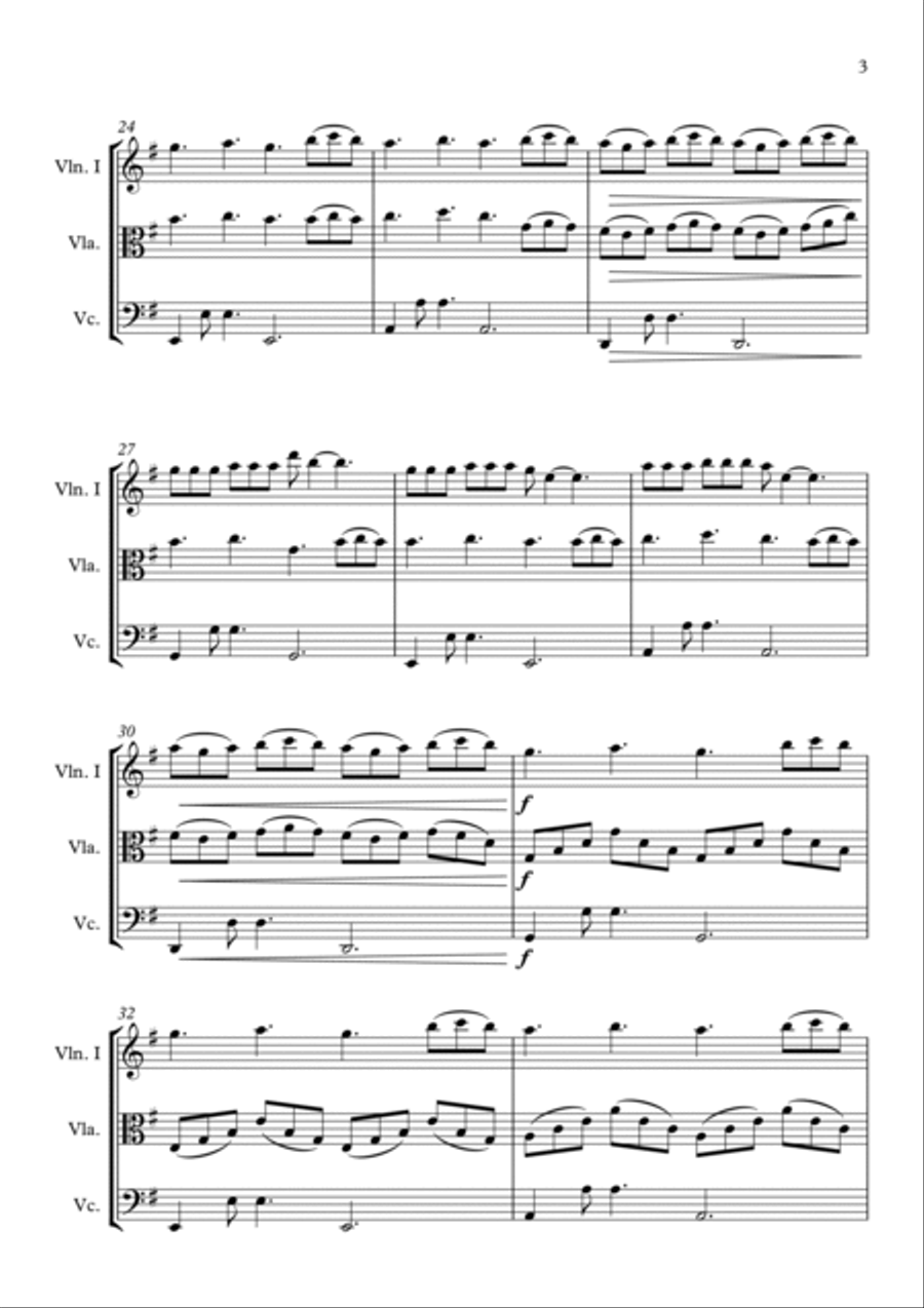 Ti Amo String Trio scores gallery preview page 3