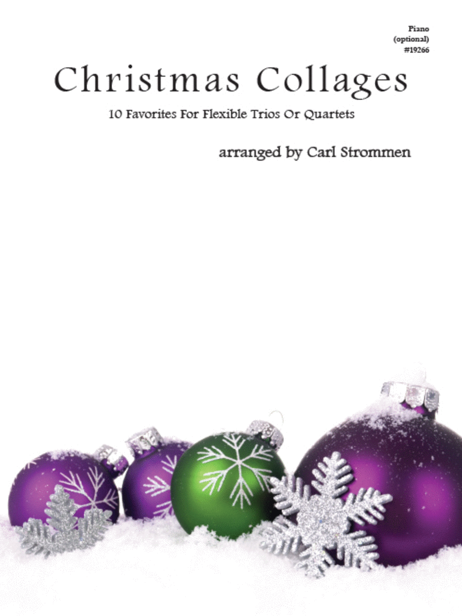 Christmas Collages - Piano (optional) Violin scores gallery preview page 1