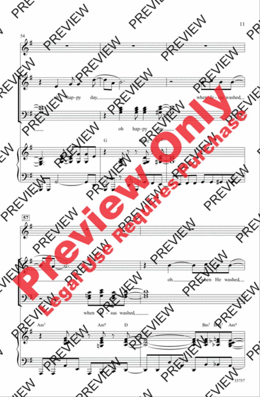 Oh Happy Day Oh Happy Day 4-Part scores gallery preview page 11