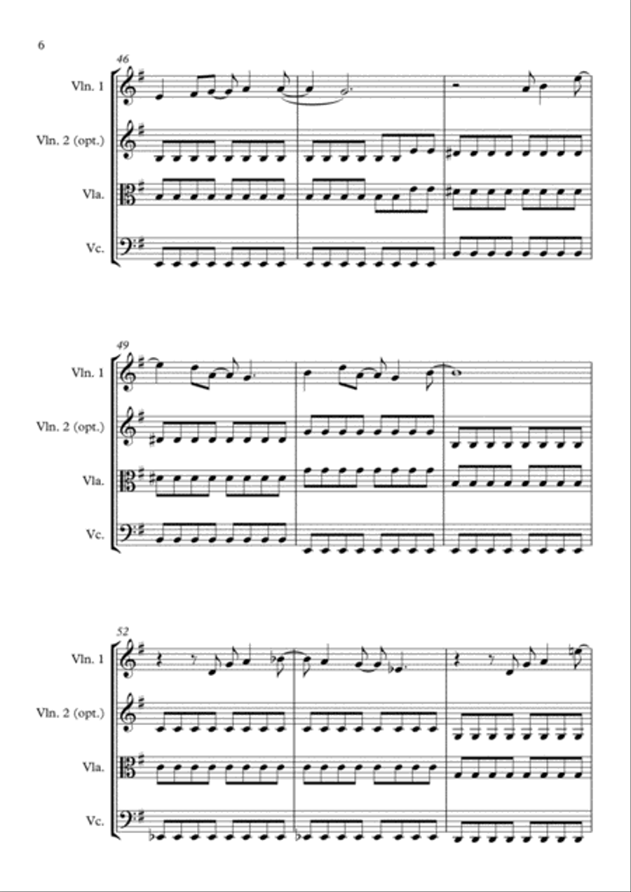All I Want For Christmas Is You String Trio scores gallery preview page 6