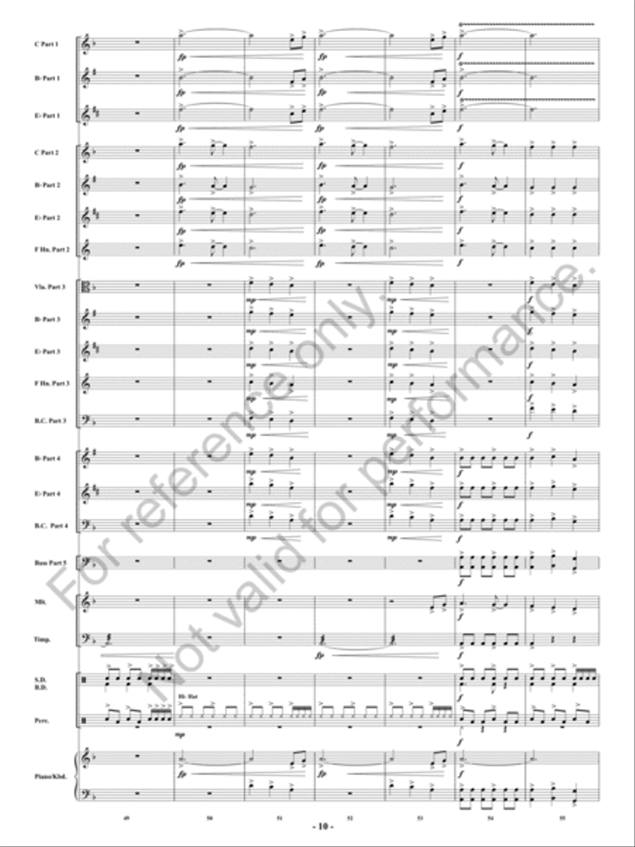 Fireflash! Concert Band - Sheet Music page 11