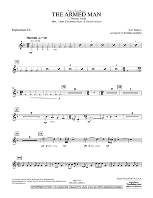 The Armed Man (from A Mass for Peace) (arr. Robert Longfield) - Euphonium T.C.