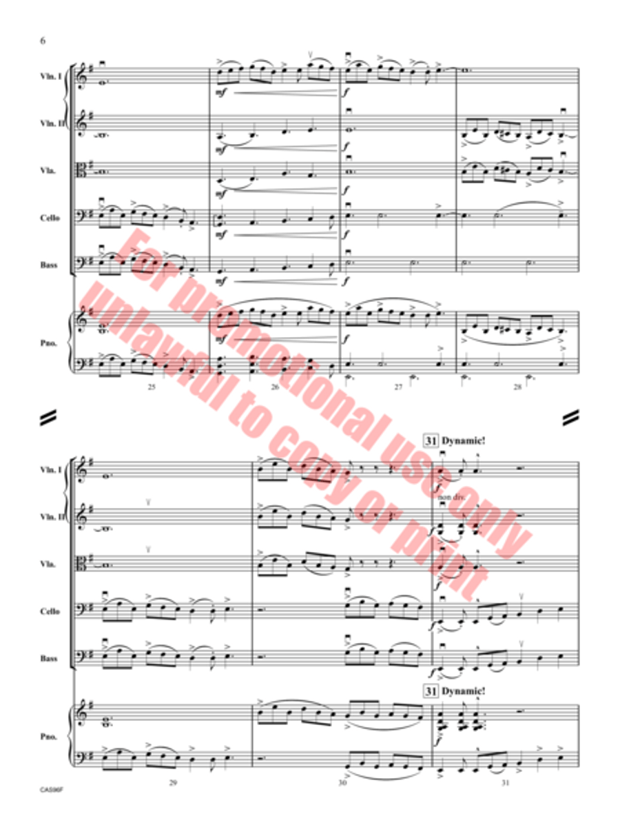 Reels and Reverie String Orchestra scores gallery preview page 7