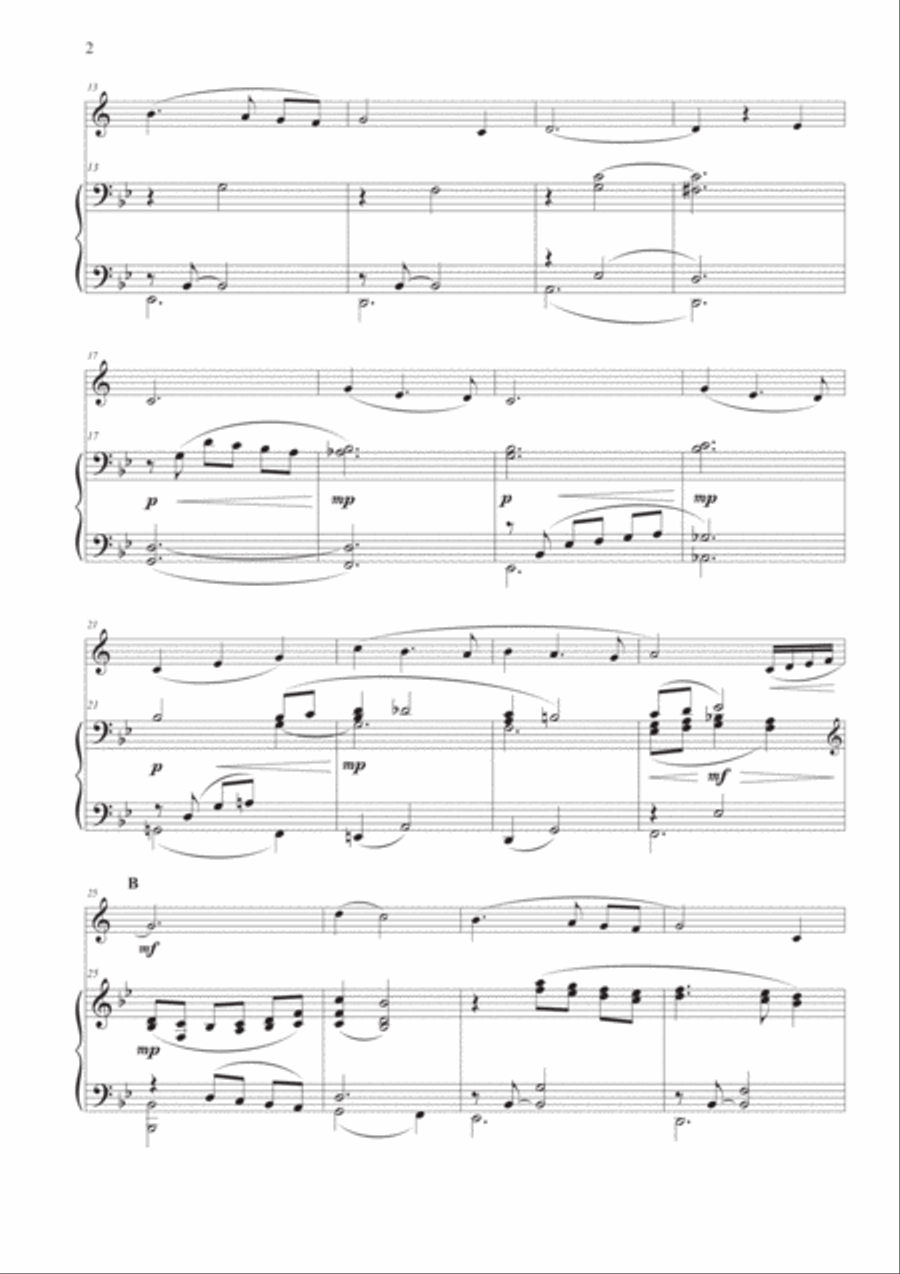 Moon River Trumpet Solo scores gallery preview page 3