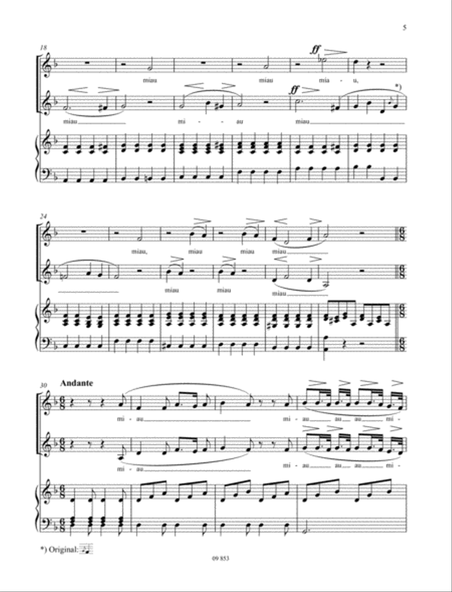 Duetto buffo di due gatti Piano Accompaniment scores gallery preview page 2