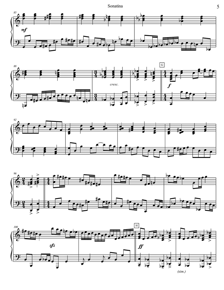 Sonatina Sonatina Piano Solo scores gallery preview page 5